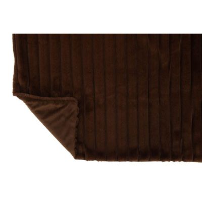 Plaid Design Uni "Corduroy" 130x180cm Chocolat Marron