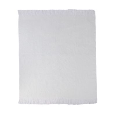 Plaid effet laine 130 x 150 cm blanc