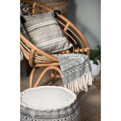 Plaid en coton imprimé Africa L.150 x l.130cm Deco&co