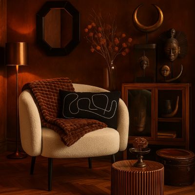 Plaid en fausse fourrure ultra doux marron 200x130 cm