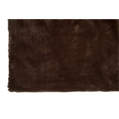 Plaid en polyester marron 180x130 cm