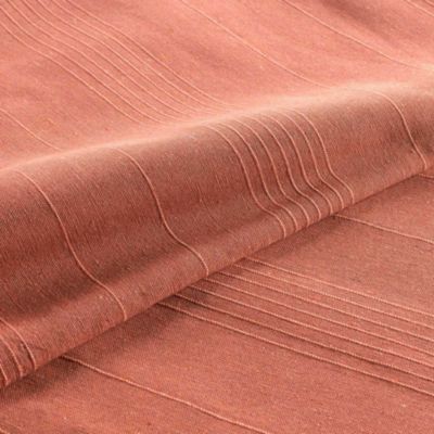 Plaid enroulable 220 x 240 cm Polycoton Lucile Vieux Rose avec fermeture boutons