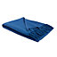 Plaid Firoza coton bleu L.160 x l.120 cm