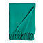 Plaid Firoza coton vert L.160 x l.120 cm