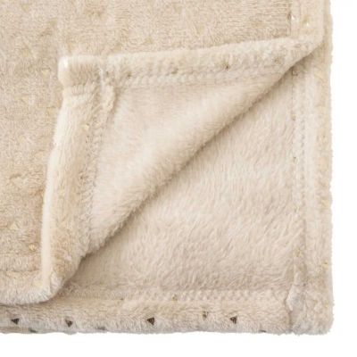 Plaid Flanelle Enfant "Berlingot" 75x100cm Beige