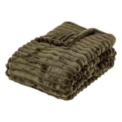 Plaid flanelle Mattias 130x170cm- Vert- Atmosphera