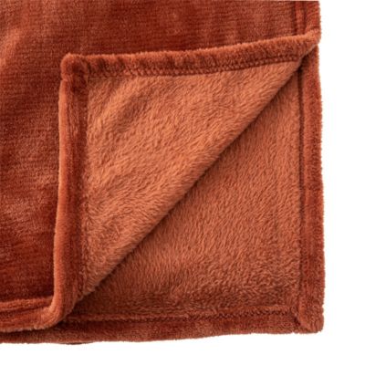 Plaid Flanelle Terracotta  125 x 150 cm