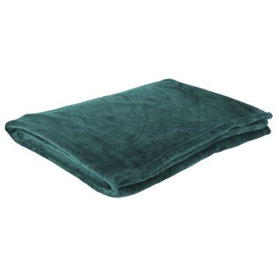 Plaid - HOME DECO FACTORY - Flanelle - Doux - Bleu