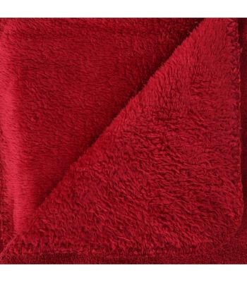 Plaid Microfibre Rouge 180 x 230 cm