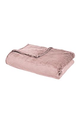 Plaid microplush rose L.150 x l.120 cm