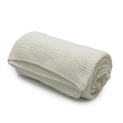 Plaid Ornami Noelie blanc cassé L.150 x l.125 cm