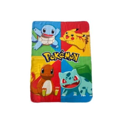 Plaid - POKEMON - Starter et Pikachu - 100 x 140 cm