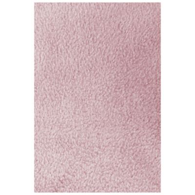 Plaid polaire 1px Cocooning rose l.120 x L.170cm