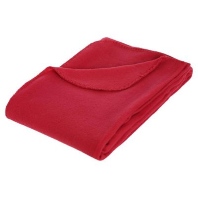 Plaid polaire - polaire - rouge - 125x150 cm - Atmosphera