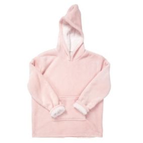 Plaid Sweat Enfant "Capuche" 6-9ans Rose