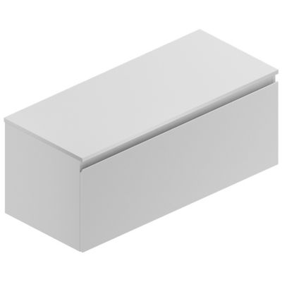 Plan de toilette blanc L.120 x l.51,5 x ép.2 cm, Pura+
