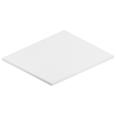 Plan de toilette blanc L.60 x l.51,5 x ép.2 cm, Pura+