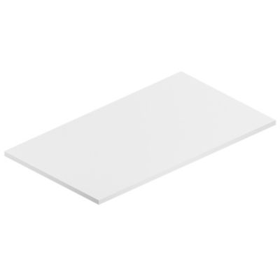Plan de toilette blanc L.90 x l.51,5 x ép.2 cm, Pura+