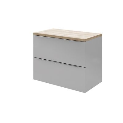 Plan de toilette chêne GoodHome Hartland l. 183 x P. 45,5 cm