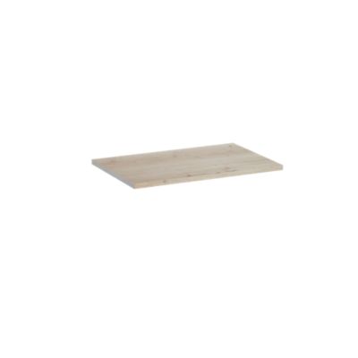 Plan de toilette faible profondeur effet chêne artisan L.60 x l.38 x ép.1,8 cm, Calao