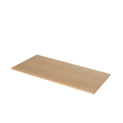 Plan de toilette GoodHome Avela placage chêne 100 cm