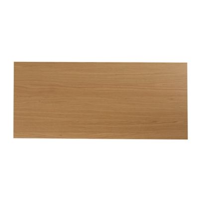 Plan de toilette GoodHome Avela placage chêne 100 cm