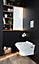 Plan de toilette hêtre GoodHome Hartland l.183 x P.15,5 cm