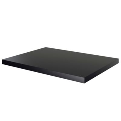 Plan de toilette L.60,5 x l.45,5 cm, noir mat, GoodHome Cadelia