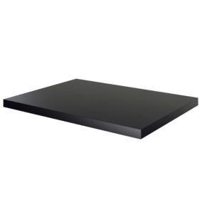 Plan de toilette L.60,5 x l.45,5 cm, noir mat, GoodHome Cadelia