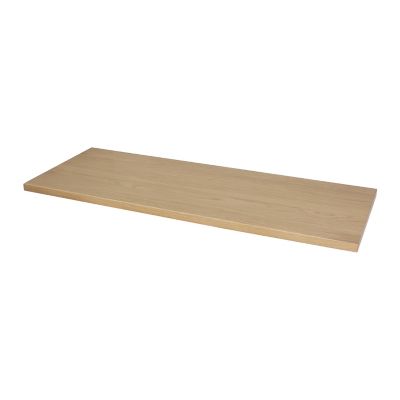 Plan de toilette placage chêne L.120,4 x l.45,2 x ép.2,8 cm, GoodHome Perma