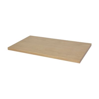 Plan de toilette placage chêne L.80,4 x l.45,2 x ép.2,8 cm, GoodHome Perma