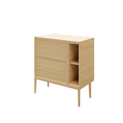 Plan de toilette placage chêne L.80 x l.45 x ép.1,8 cm GoodHome Avela