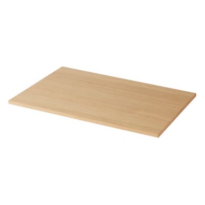 Plan de toilette placage chêne L.80 x l.45 x ép.1,8 cm GoodHome Avela