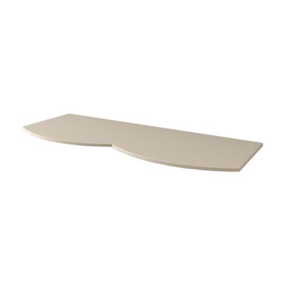 Plan de toilette pour vasque à poser beige cachemire l.138 cm Baden Vague