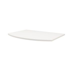 Plan de toilette pour vasque à poser Vague blanc mat 69,4 cm