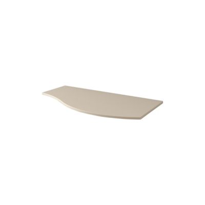 Plan de toilette pour vasque à poser version droite beige cachemire mat l.104 cm Baden Vague