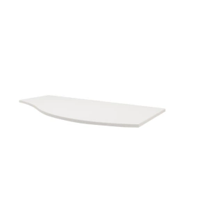 Plan de toilette pour vasque à poser version droite Vague blanc mat 103,1 cm