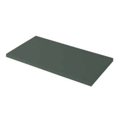 Plan de toilette vert mat L.80,4 x l.45,2 x ép.2,8 cm, GoodHome Perma
