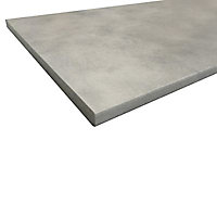 Plan de travail aspect ciment gris hydrofuge Cooperfield 280 x 62 cm ép.28 mm (vendu à la pièce)