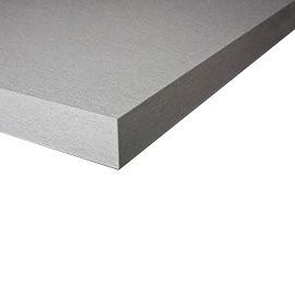 Plan de travail aspect inox brossé 205 x 65 cm ép.38 mm (vendu à la pièce)