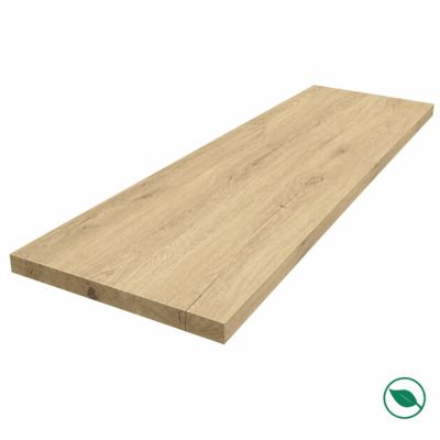 Plan de travail Chêne massif pleines lames 3000 x 800 x 40 mm