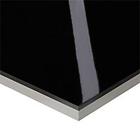Plan de travail d'angle stratifié effet verre noir 97,7 x 65 cm ép.38 mm (vendu à la pièce)