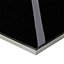 Plan de travail d'angle stratifié effet verre noir 97,7 x 65 cm ép.38 mm (vendu à la pièce)