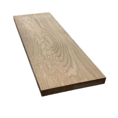 Plan de travail en chêne massif bords droits 2100x610x30 mm