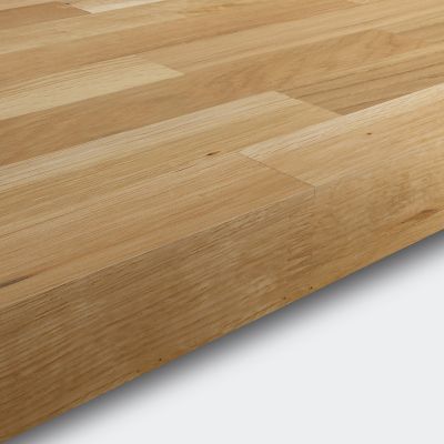 Plan de travail en chêne massif GoodHome Hinita 300 cm x 62 cm x ép. 4 cm