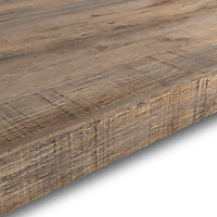 Plan de travail en stratifié aspect bois vintage GoodHome Berberis 300 cm x 62 cm x ép. 3.8 cm