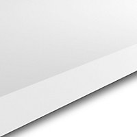 Plan de travail en stratifié blanc GoodHome Berberis 300 cm x 62 cm x ép. 3.8 cm