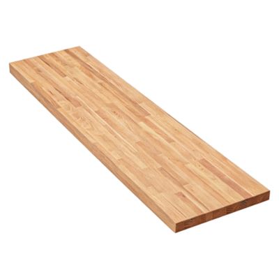 Plan de travail hêtre massif L.260 x l.62 x ép.4 cm GoodHome Hinita