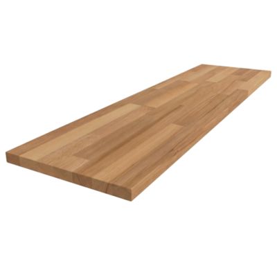 Plan de travail hêtre massif L.300 x l.62 x ép.2,7 cm GoodHome Kava