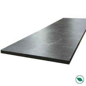 Plan de travail ilot central stratifié HPL ardoise 1600 x 900 x 38 mm   - Livraison comprise